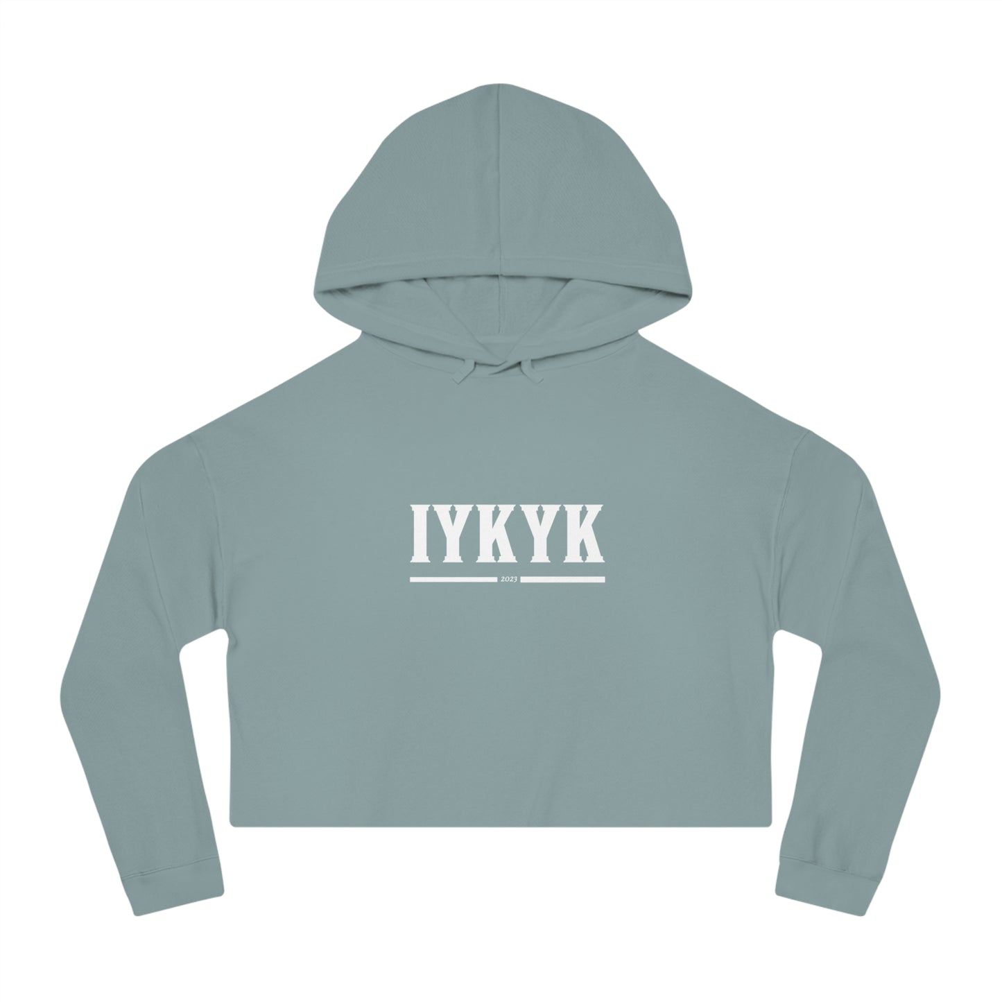 If you know you know Cropped Hooded Sweatshirt