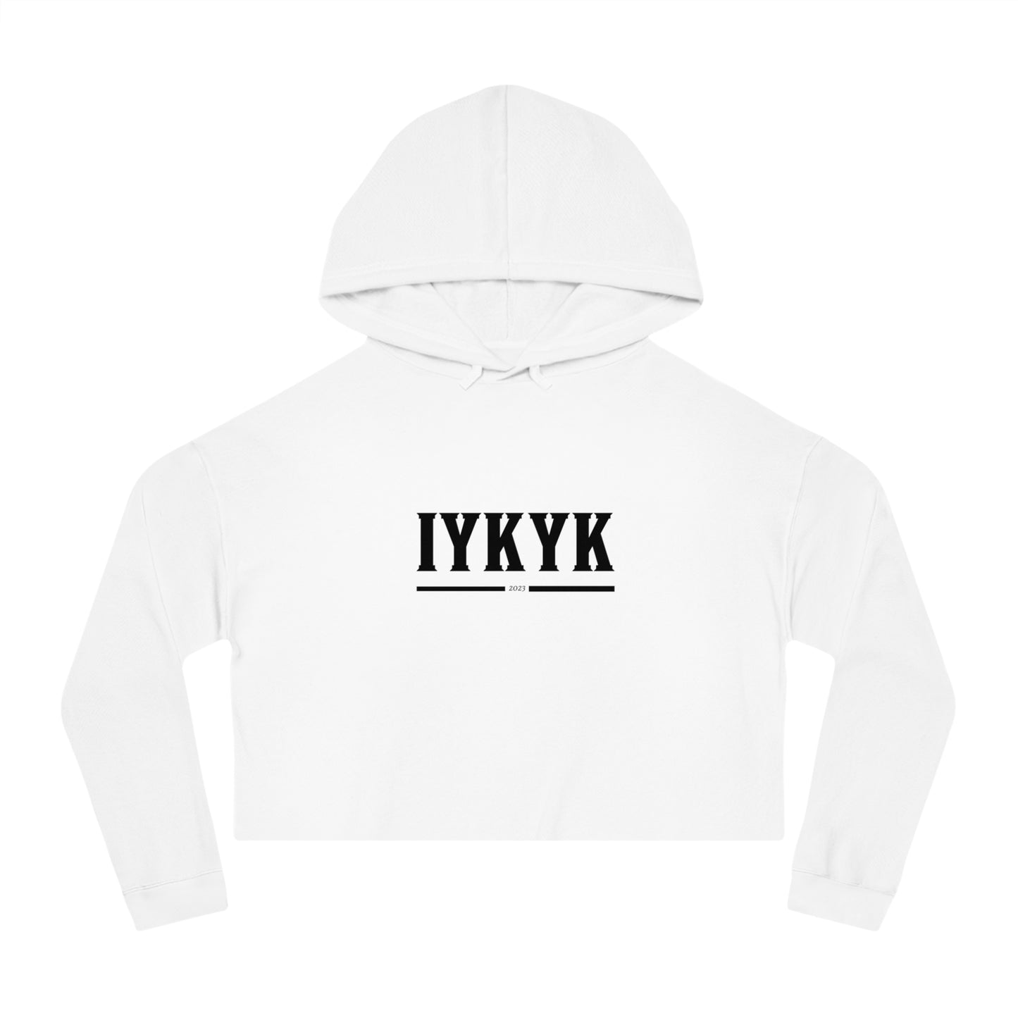 If you know you know Cropped Hooded Sweatshirt